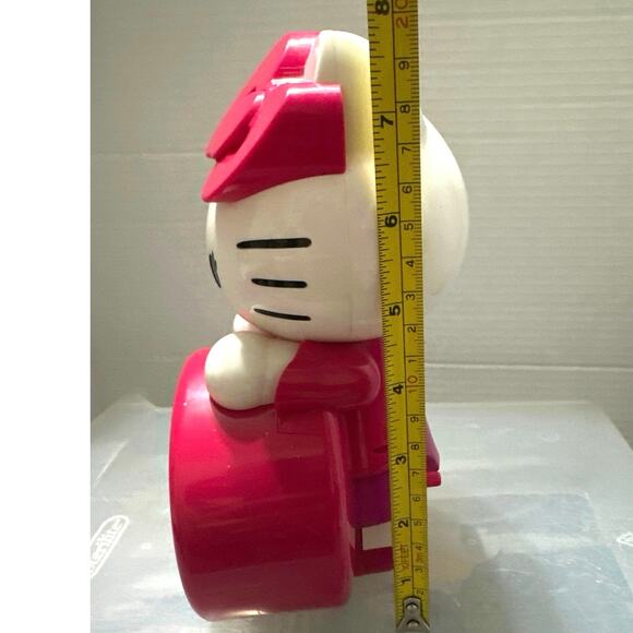 Hello Kitty  battery oper clock Pink dress,bow & shoes pink poodle on clock test - Picture 4 of 6